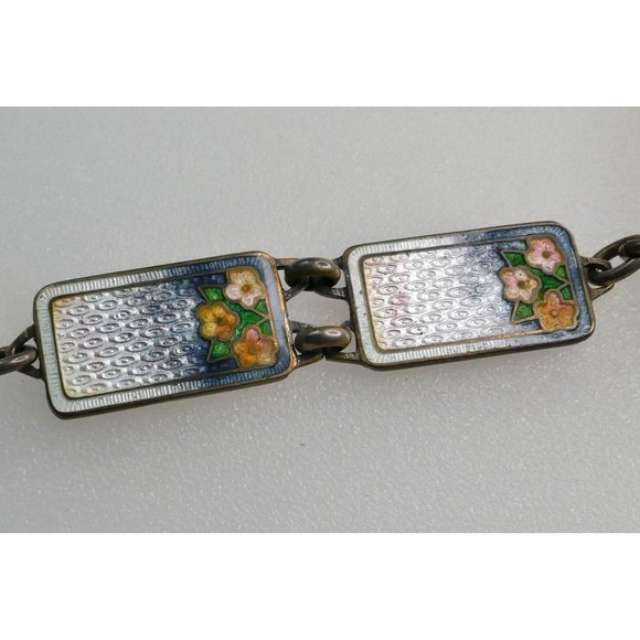 Rare Signed Richard Hemsley Watch Fob Sterling Silver & Enamel Ontario Canada - Picture 4 of 16